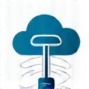Icona che rappresenta un'antenna connessa a un cloud.