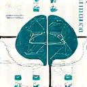 Icona che rappresenta un cervello digitale che controlla una rete.